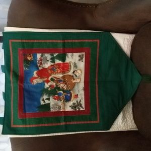 Santa With His Sack Of Toys Christmas Wall Hanging
